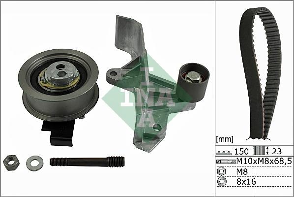 INA 530 0546 10 - Zobsiksnas komplekts adetalas.lv