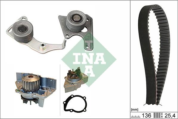 INA 530 0096 31 - Ūdenssūknis + Zobsiksnas komplekts adetalas.lv