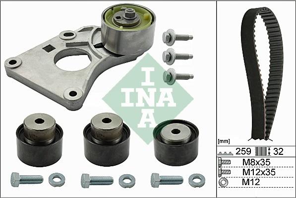 INA 530 0259 10 - Zobsiksnas komplekts adetalas.lv