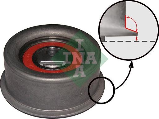 INA 531 0201 20 - Spriegotājrullītis, Gāzu sadales mehānisma piedziņas siksna adetalas.lv