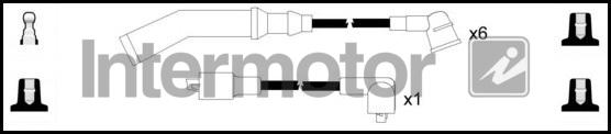 INTERMOTOR 76277 - Augstsprieguma vadu komplekts adetalas.lv