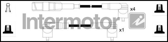 INTERMOTOR 73945 - Augstsprieguma vadu komplekts adetalas.lv