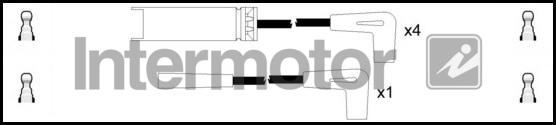 INTERMOTOR 73904 - Augstsprieguma vadu komplekts adetalas.lv