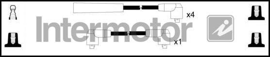 INTERMOTOR 73564 - Augstsprieguma vadu komplekts adetalas.lv