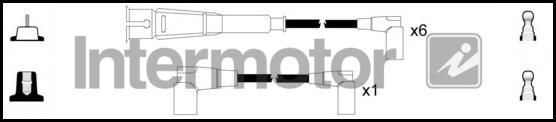 INTERMOTOR 73504 - Augstsprieguma vadu komplekts adetalas.lv