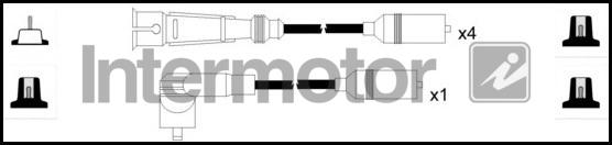 INTERMOTOR 73587 - Augstsprieguma vadu komplekts adetalas.lv