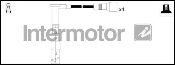 INTERMOTOR 73696 - Augstsprieguma vadu komplekts adetalas.lv