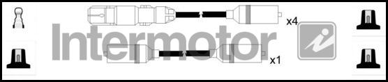 INTERMOTOR 73692 - Augstsprieguma vadu komplekts adetalas.lv