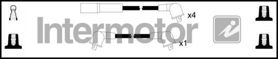 INTERMOTOR 73601 - Augstsprieguma vadu komplekts adetalas.lv