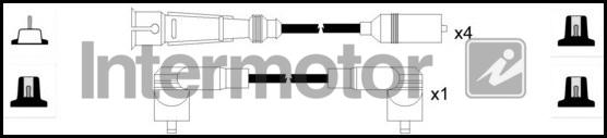 INTERMOTOR 73819 - Augstsprieguma vadu komplekts adetalas.lv