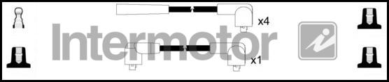 INTERMOTOR 73815 - Augstsprieguma vadu komplekts adetalas.lv