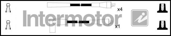 INTERMOTOR 73253 - Augstsprieguma vadu komplekts adetalas.lv