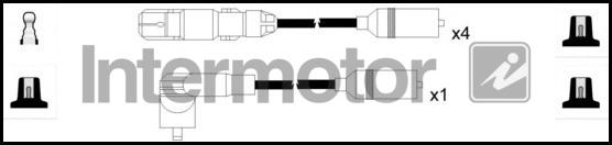 INTERMOTOR 73704 - Augstsprieguma vadu komplekts adetalas.lv