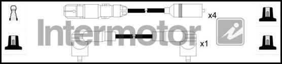 INTERMOTOR 73703 - Augstsprieguma vadu komplekts adetalas.lv