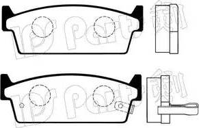 IPS Parts IBR-1124 - Bremžu uzliku kompl., Disku bremzes adetalas.lv