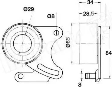 IPS Parts ITB-6913 - Siksnas spriegotājs, Zobsiksna adetalas.lv