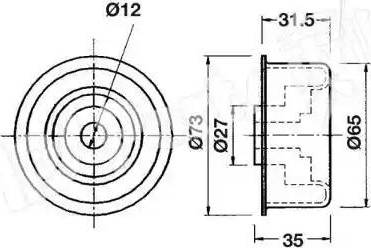 IPS Parts ITB-6912 - Siksnas spriegotājs, Zobsiksna adetalas.lv