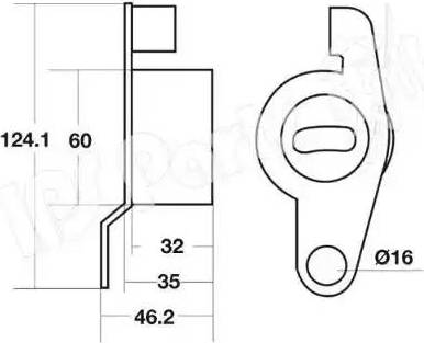 IPS Parts ITB-6420 - Siksnas spriegotājs, Zobsiksna adetalas.lv