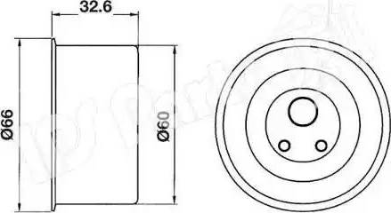 IPS Parts ITB-6507 - Siksnas spriegotājs, Zobsiksna adetalas.lv