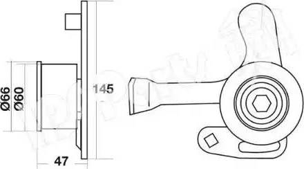 IPS Parts ITB-6006 - Siksnas spriegotājs, Zobsiksna adetalas.lv