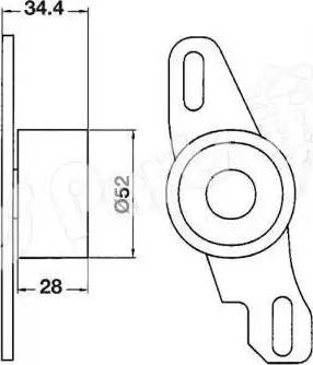 IPS Parts ITB-6802 - Siksnas spriegotājs, Zobsiksna adetalas.lv