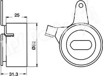 IPS Parts ITB-6341 - Siksnas spriegotājs, Zobsiksna adetalas.lv