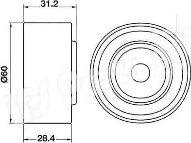 IPS Parts ITB-6305 - Parazīt / Vadrullītis, Zobsiksna adetalas.lv