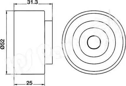 IPS Parts ITB-6306 - Parazīt / Vadrullītis, Zobsiksna adetalas.lv