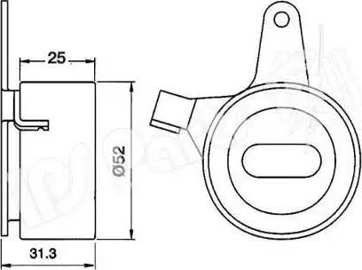 IPS Parts ITB-6301 - Siksnas spriegotājs, Zobsiksna adetalas.lv