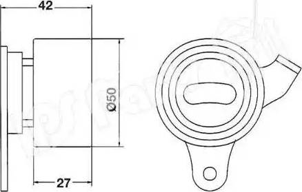 IPS Parts ITB-6207 - Siksnas spriegotājs, Zobsiksna adetalas.lv