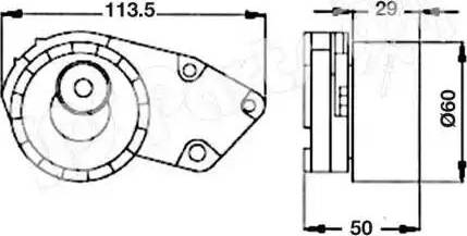 IPS Parts ITB-6W00 - Siksnas spriegotājs, Zobsiksna adetalas.lv