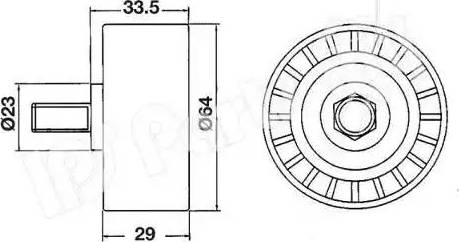 IPS Parts ITB-6W01 - Siksnas spriegotājs, Zobsiksna adetalas.lv