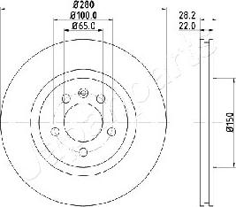 Japanparts DI-0944 - Bremžu diski adetalas.lv