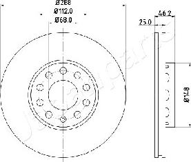 Japanparts DI-0910 - Bremžu diski adetalas.lv