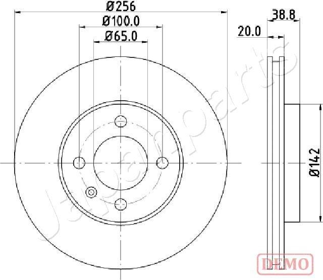 Japanparts DI-0935C - Bremžu diski adetalas.lv