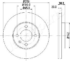 Japanparts DI-0935 - Bremžu diski adetalas.lv