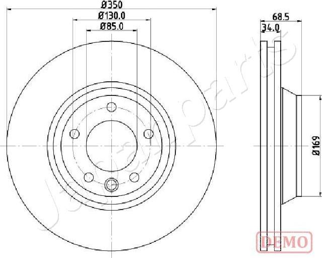 Japanparts DI-0931C - Bremžu diski adetalas.lv