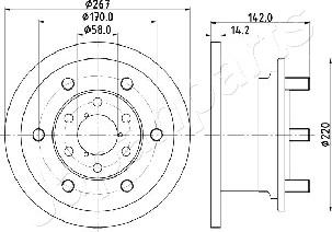 Japanparts DI-0254 - Bremžu diski adetalas.lv