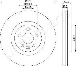 Japanparts DI-L16 - Bremžu diski adetalas.lv