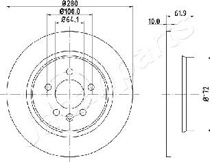 Japanparts DP-426 - Bremžu diski adetalas.lv