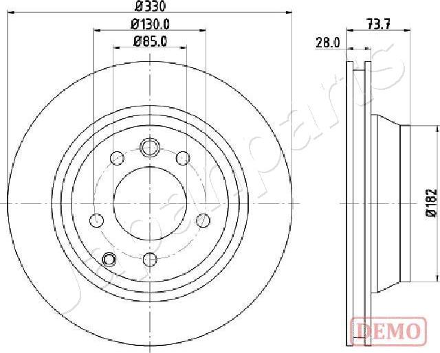 Japanparts DP-0918C - Bremžu diski adetalas.lv