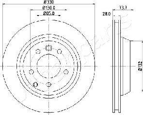 Japanparts DP-0918 - Bremžu diski adetalas.lv