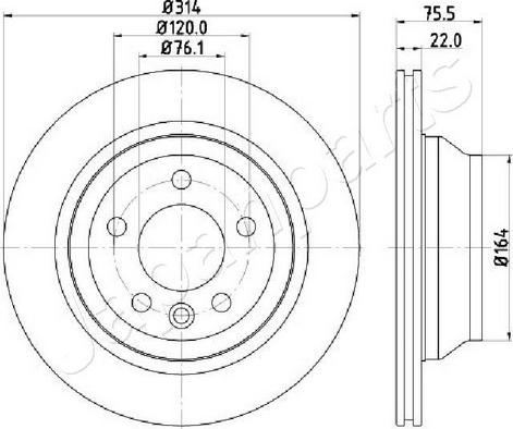 Japanparts DP-0934C - Bremžu diski adetalas.lv