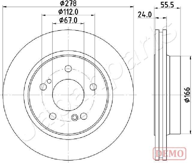 Japanparts DP-0506C - Bremžu diski adetalas.lv