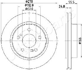 Japanparts DP-0506 - Bremžu diski adetalas.lv