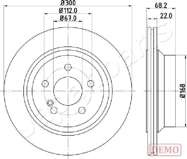 Japanparts DP-0514C - Bremžu diski adetalas.lv