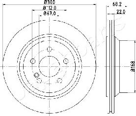 Japanparts DP-0514 - Bremžu diski adetalas.lv