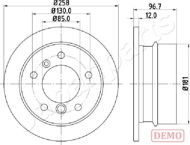 Japanparts DP-0518C - Bremžu diski adetalas.lv