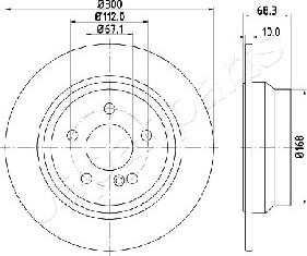 Japanparts DP-0513 - Bremžu diski adetalas.lv