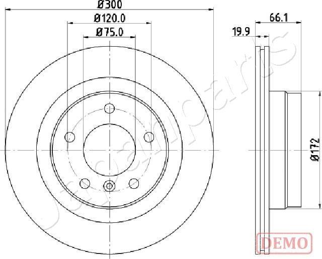 Japanparts DP-0101C - Bremžu diski adetalas.lv